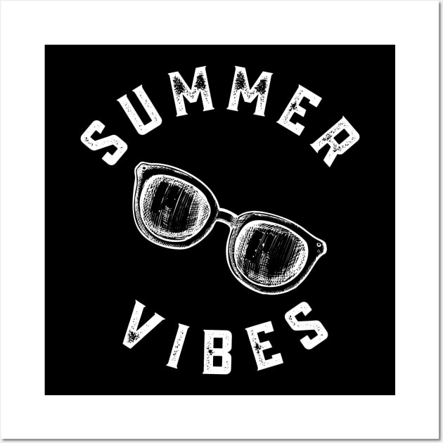 Summer Vibes. Fun Summer, Beach, Sand, Surf Design. Wall Art by That Cheeky Tee